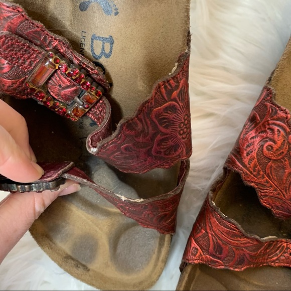 Birkenstock Betula Red Jewel Sandals - Picture 7 of 8